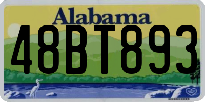 AL license plate 48BT893