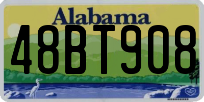 AL license plate 48BT908