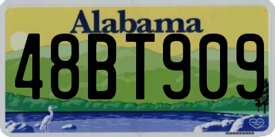 AL license plate 48BT909