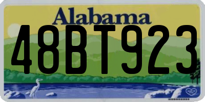 AL license plate 48BT923
