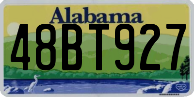 AL license plate 48BT927