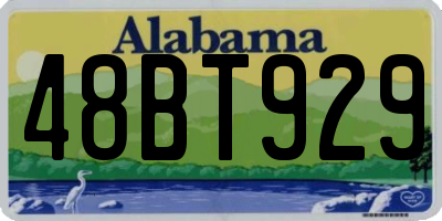AL license plate 48BT929