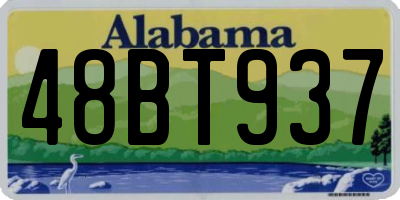 AL license plate 48BT937