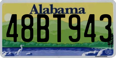 AL license plate 48BT943