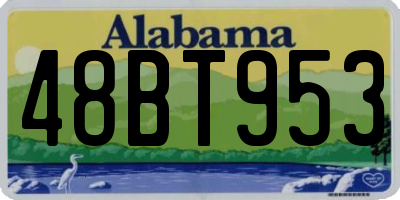AL license plate 48BT953