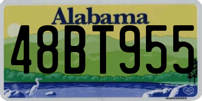 AL license plate 48BT955