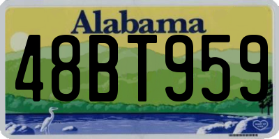 AL license plate 48BT959
