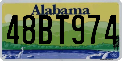 AL license plate 48BT974