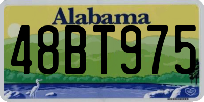 AL license plate 48BT975