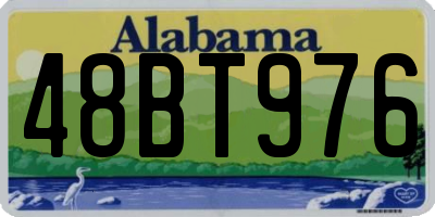 AL license plate 48BT976