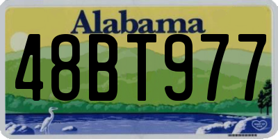 AL license plate 48BT977