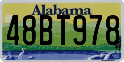 AL license plate 48BT978
