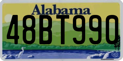 AL license plate 48BT990