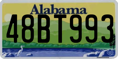 AL license plate 48BT993