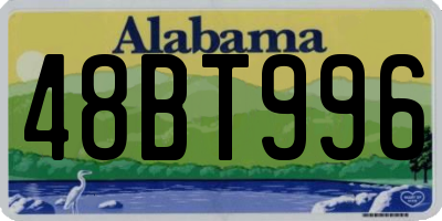AL license plate 48BT996