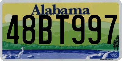 AL license plate 48BT997