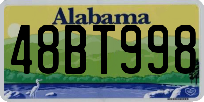 AL license plate 48BT998