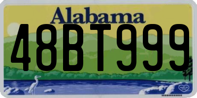 AL license plate 48BT999