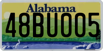 AL license plate 48BU005