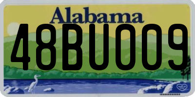 AL license plate 48BU009