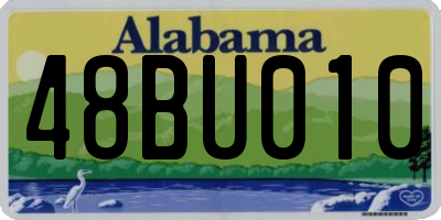 AL license plate 48BU010