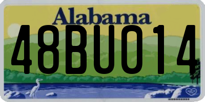 AL license plate 48BU014