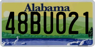 AL license plate 48BU021