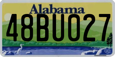 AL license plate 48BU027