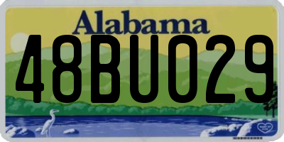 AL license plate 48BU029