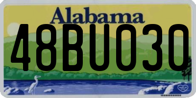 AL license plate 48BU030