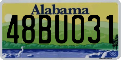 AL license plate 48BU031