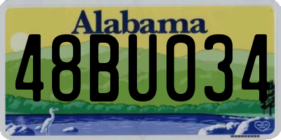 AL license plate 48BU034