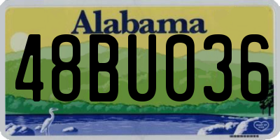 AL license plate 48BU036