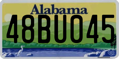 AL license plate 48BU045