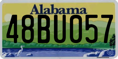 AL license plate 48BU057