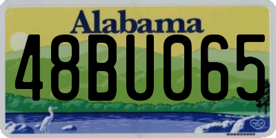 AL license plate 48BU065