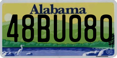 AL license plate 48BU080