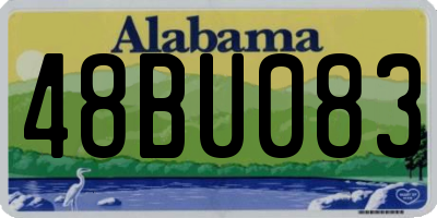 AL license plate 48BU083