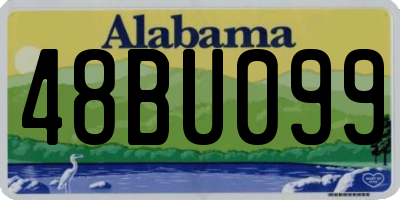 AL license plate 48BU099