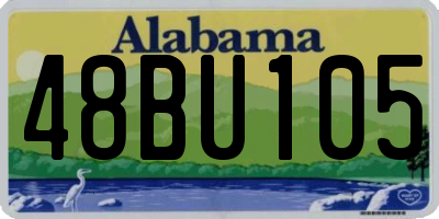 AL license plate 48BU105