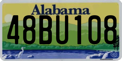 AL license plate 48BU108