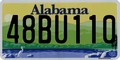 AL license plate 48BU110