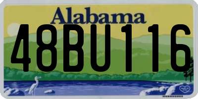 AL license plate 48BU116