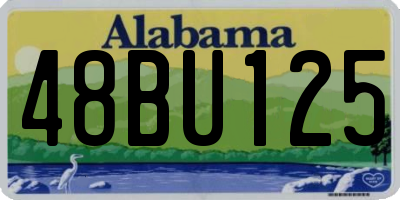 AL license plate 48BU125