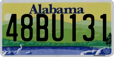AL license plate 48BU131