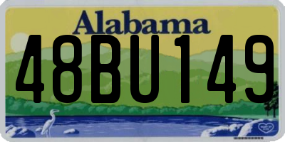 AL license plate 48BU149