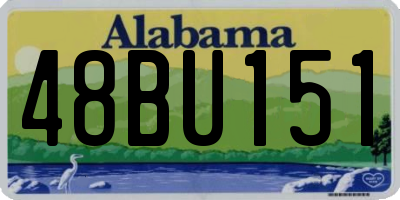 AL license plate 48BU151