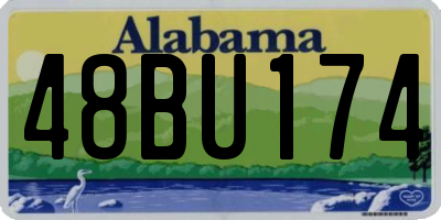 AL license plate 48BU174