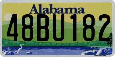 AL license plate 48BU182