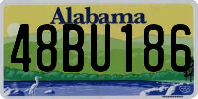 AL license plate 48BU186